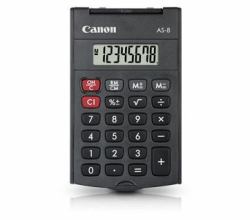 Canon AS-8 Taschenrechner Tasche Display-Rechner Grau 