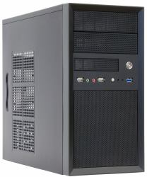 Chieftec CT-01B-OP Computer-Gehäuse Mini Tower Schwarz 