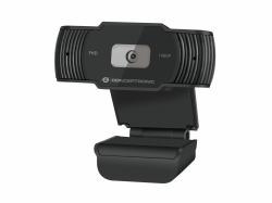 Conceptronic AMDIS 1080P FHD Webcam 1920 x 1080 Pixel USB 2.0 Schwarz 