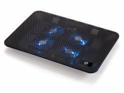 Conceptronic Kühlende Notebook-Unterlage mit 4 Lüftern 