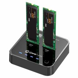 CoreParts MS-CLONER-SATA Speicherlaufwerk-Docking-Station Schwarz 