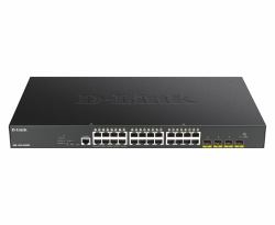 D-Link DGS-1250-28XMP Netzwerk-Switch Managed L3 Gigabit Ethernet [10/100/1000] Power over Ethernet [PoE] Schwarz 