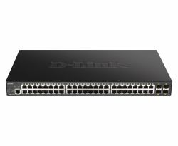D-Link DGS-1250-52XMP Netzwerk-Switch Managed L3 Power over Ethernet [PoE] Schwarz 