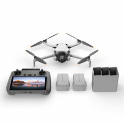 DJI Mini 4 Pro Fly More Combo [RC 2] 4 Rotoren Quadrocopter 48 MP 3840 x 2160 Pixel 2590 mAh Schwarz, Weiß 