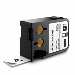 DYMO XTL Allzweck-Vinyletikett | 24 mm x 7 m | Schwarz auf Weiß 