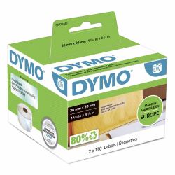 DYMO Original LabelWriter Adressetiketten [groß] | 36 mm x 89 mm | 12 Rollen mit je 130 leicht ablösbaren Etiketten [1.560 Etiketten] | selbstklebende Etiketten | für LabelWriter-Beschriftungsgerät 