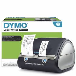 DYMO LabelWriter 450 Twin Turbo Etikettendrucker | für bis zu 71 Etiketten/Minute | Dual-Etiketten 300 dpi. Thermodirekt Etikettiergerät | USB | für LW Etiketten bis 60mm Breite 