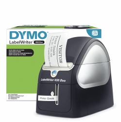 DYMO LabelWriter 450 Duo Etikettendrucker | Professioneller 300 dpi. Thermodirekt Etikettiergerät | Drucken Sie LW und D1 Etiketten 