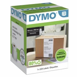 DYMO Original LabelWriter Versandetiketten [Extragroß] für LabelWriter 5XL/4XL-Etikettendrucker | 104 mm x 159 mm | Rolle mit 220 Etiketten | selbstklebend | für LabelWriter Beschriftungsgerät 