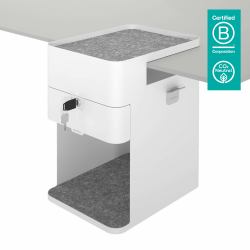 Dataflex Bento 500 Schubladenordnungssystem Stahl Weiß 