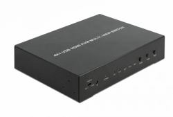 DeLOCK KVM 4 in 1 Multiview Switch 4 x HDMI mit USB 2.0 