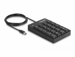 DeLOCK USB Type-C Nummernblock 19 Tasten schwarz 