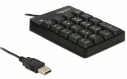 DeLOCK 12481 Numerische Tastatur Universal USB Schwarz 
