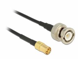 DeLOCK 1m, BNC/SMB Koaxialkabel RG-174 Schwarz 