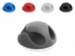 DeLOCK 18296 Kabel-Organizer Tisch/Wand Kabelhalter Schwarz, Blau, Grau, Rot, Weiß 10 Stück[e] 