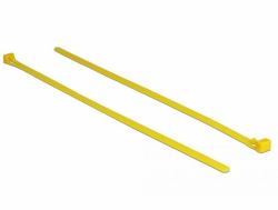 DeLOCK 18761 Kabelbinder Releasable cable tie Nylon Gelb 100 Stück[e] 