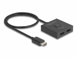DeLOCK HDMI Switch 2 auf 1 bidirektional 8K 