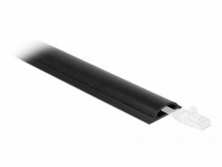 DeLOCK Kabelkanal selbstklebend 50 x 12 mm - Länge 1 m schwarz 