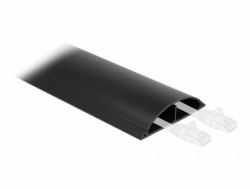DeLOCK Kabelkanal selbstklebend 89 x 21 mm - Länge 1 m schwarz 