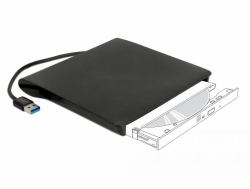 DeLOCK 42603 ODD-Gehäuse 13,3 cm [5.25"] SATA III Schwarz 