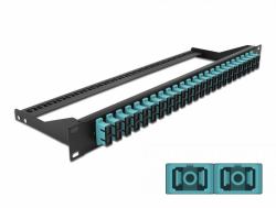 DeLOCK 19″ LWL Patchpanel 24 Port SC Duplex aqua 