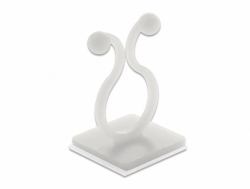 DeLOCK 60175 Kabel-Organizer Kabelhaken Flur Transparent 10 Stück[e] 