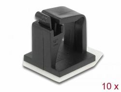 DeLOCK 60247 Kabel-Organizer Kabelhalter Flur Schwarz 10 Stück[e] 