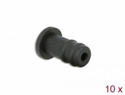 DeLOCK Staubschutz für 3,5 mm Klinkenbuchse 10 Stück schwarz 