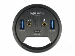DeLOCK 62794 Schnittstellen-Hub USB 3.2 Gen 1 [3.1 Gen 1] Type-A 5000 Mbit/s Schwarz 