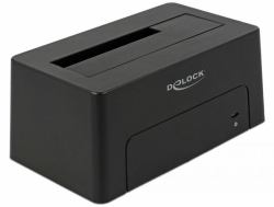 DeLOCK 63958 Speicherlaufwerk-Docking-Station USB 3.2 Gen 2 [3.1 Gen 2] Type-C Schwarz 