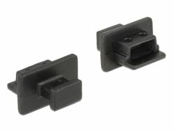 DeLOCK 64011 Steckdosensicherung USB Mini-B Schwarz 10 Stück[e] 