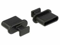 DeLOCK 64013 Steckdosensicherung USB Typ-C Schwarz 10 Stück[e] 