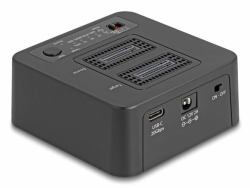DeLOCK 64300 Speicherlaufwerk-Docking-Station USB 3.2 Gen 2 [3.1 Gen 2] Type-C Schwarz 