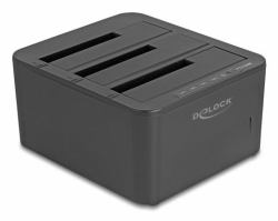 DeLOCK 64332 Speicherlaufwerk-Docking-Station USB 3.2 Gen 1 [3.1 Gen 1] Type-B Schwarz 