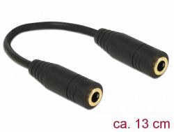DeLOCK 65896 Audio-Kabel 0,13 m 3.5mm Schwarz 