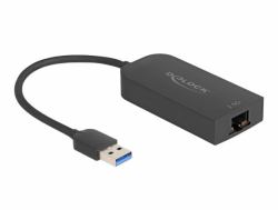 DeLOCK 66045 Kabeladapter USB 5 Gbps Type-A 2.5 Gigabit LAN RJ45 Schwarz 