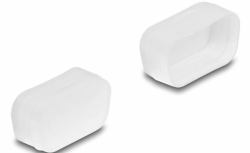 DeLOCK Staubschutz für D-Sub 9 / D-Sub 15 VGA Stecker 2 Stück transparent 
