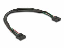 DeLOCK Kabel USB 2.0 Pfostenbuchse 2,54 mm 10 Pin zu USB 2.0 Pfostenbuchse 2,54 mm 10 Pin 25 cm 