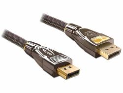 DeLOCK 82771 DisplayPort-Kabel 2 m Schwarz, Braun 