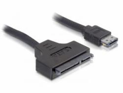 DeLOCK SATA cable, 0.5m SATA-Kabel 0,5 m eSATAp Schwarz 