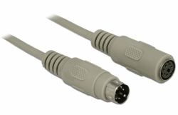 DeLOCK 84705 PS/2-Kabel 15 m 6-p Mini-DIN Grau 