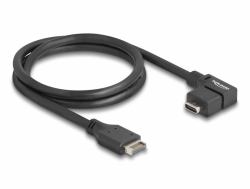 DeLOCK USB 10 Gbps Kabel Typ-E Key A 20 Pin Stecker zu USB Type-C Buchse gewinkelt 70 cm 