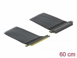 DeLOCK Riser Karte PCI Express x16 zu x16 mit flexiblem Kabel 60 cm 