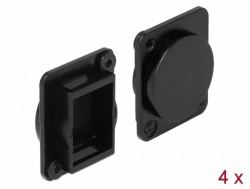 DeLOCK 86504 Steckdosensicherung Schwarz 4 Stück[e] 