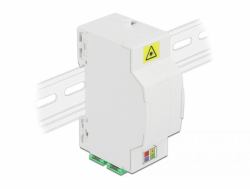 DeLOCK LWL Anschlussdose für Hutschiene 4 x SC Simplex oder LC Duplex 