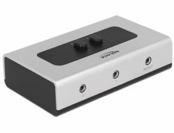 DeLOCK 87699 Audio-Switch Schwarz, Grau 
