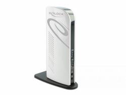 DeLOCK USB Dockingstation Dual HDMI Full-HD / USB 3.2 / LAN / Audio 