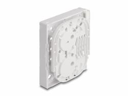 DeLOCK LWL Anschlussdose FTTH zur Wandmontage für 4 x SC Simplex oder LC Duplex weiß 