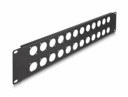 DeLOCK 19″ D-Typ Patchpanel 24 Port 2 HE schwarz 