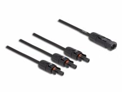 DeLOCK DL4 Solar Splitter Kabel 1 x Stecker zu 3 x Buchse 35 cm schwarz 